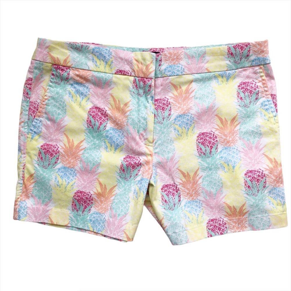 Cynthia Rowley Novelty Pineapple Print Shorts